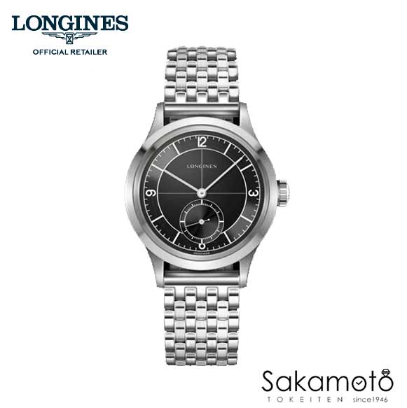 ロンジン 国内正規品Longines　ロンジン【The Longines Heritage】セクターダイヤル　自動巻き　ステンレス　38.5ミリケース　メンズ【L2.828.4.53.6】【L28284536】