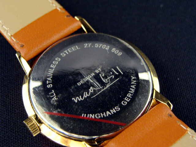 国内正規品ユンハンス【JUNGHANS】バウハウス最後の巨匠「MAX・BILL」　マックスビルデザイン　機械式手巻き　シルバー文字盤　送料無料