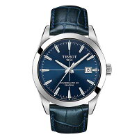 【キャッシュレス決済5%還元】【あす楽】国内正規品TISSOTティソ【ジェントルマン】シリコンひげゼンマイ80時間オートマチックモデル【自動巻き】【日本限定】【ブルー革バンド】【ブルー文字盤】【メンズサイズ】【T127.407.16.041.02】【T1274071604102】