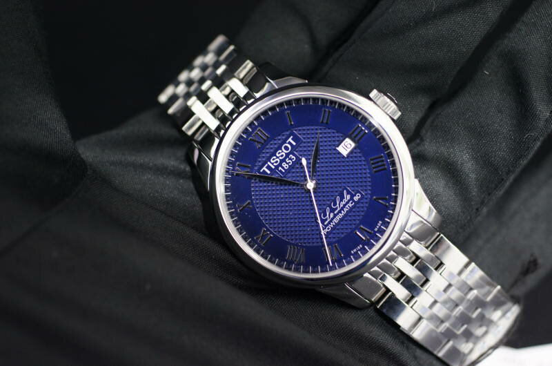 国内正規品TISSOT　ティソ「ル・ロックル」　自動巻きデイト　2021新色ブルー文字盤　ステンレスバンド　パワーマチック80搭載　T006.407.11.043.00【T0064071104300】