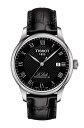 【あす楽】国内正規品TISSOT　ティソ「ル・ロックル」　自動巻きデイト　ブラック文字盤ローマ数字　ブラック革ストラップバックル付き　パワーマチック80搭載【T006.407.16.053.00】【T0064071605300】AL その1