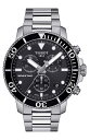 国内正規品TISSOT【ティソ】シースター1000「SEA STAR1000」300m防水 クロノグラフ ブラック文字盤 ステンレスバンド 電池式クォーツ【T1...