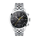 国内正規品TISSOT【ティソ】PRC200 クロノグラフ 20気圧防水 ブラック文字盤 ステンレスバンド 【T114.417.11.057.00】【T1144171105700】AL その1
