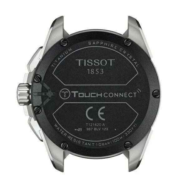 国内正規品TISSOT【ティソ】　Tタッチ コネクト ソーラー　太陽光発電　待望のスマートフォンと接続可能　チタンケース　2022年新色追加【ブルー　ラバー＆テキスタイル　ストラップ】【T1214204705106】