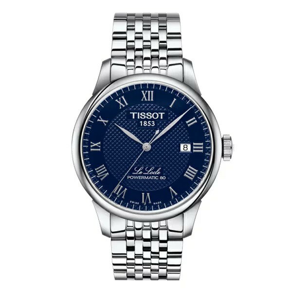 国内正規品TISSOT ティソ「ル・ロックル」 自動巻きデイト 2021新色ブルー文字盤 ステンレスバンド パワーマチック80搭載 T006.407.11.043.00【T0064071104300】