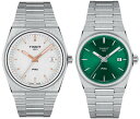 正規品TISSOT ティソ PRX ピーアールエックス 【40ミリ&35ミリ】【シルバー&グリーン】 クォーツ駆動(電池) 100m防水 ペアウォッチ 2本での価格 【T1374101103100&T1372101108100】【ウッドウォッチスタンドプレゼント中】
