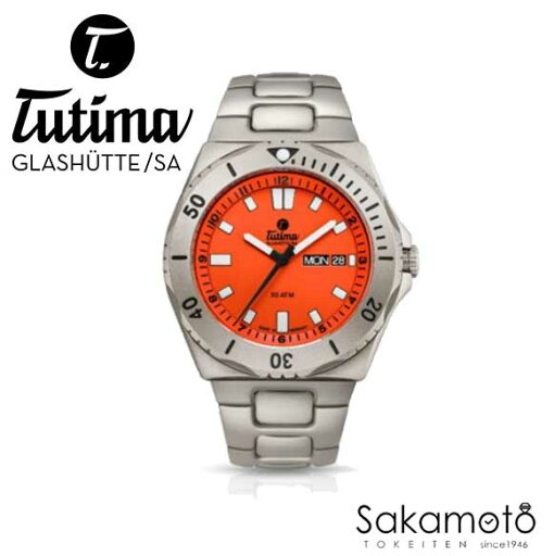 【在庫処分 大幅割引】国内正規品【チュチマTUTIMA】【ドイツ製】ドイツ・グラスヒュッテ チタンケース 自動巻 50気圧防水【6151-08】オレンジ文字盤 チタンバンド ラスト1本 【在庫処分 大幅割引】国内正規品【チュチマTUTIMA】【ドイツ製】ドイツ・グラスヒュッテ チタンケース 自動巻 50気圧防水【6151-08】オレンジ文字盤 チタンバンド ラスト1本