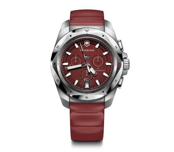 ビクトリノックス 腕時計（メンズ） 【あす楽】国内正規VICTORINOX【ビクトリノックス【INOX　Chrono】【イノックス クロノ】【レッド】戦車が踏んでも壊れない腕時計【241986】