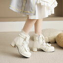 メガ割 子供用ハイヒールの女の子ロリータ靴かわいい和風ロリータ