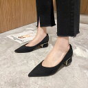 メガ割 フラットサンダルローファー楽ちんフラットパンプスミドルヒール シングルシューズ ポインテッド ソフ フラットパンプス スタイルアップヒールパンプス