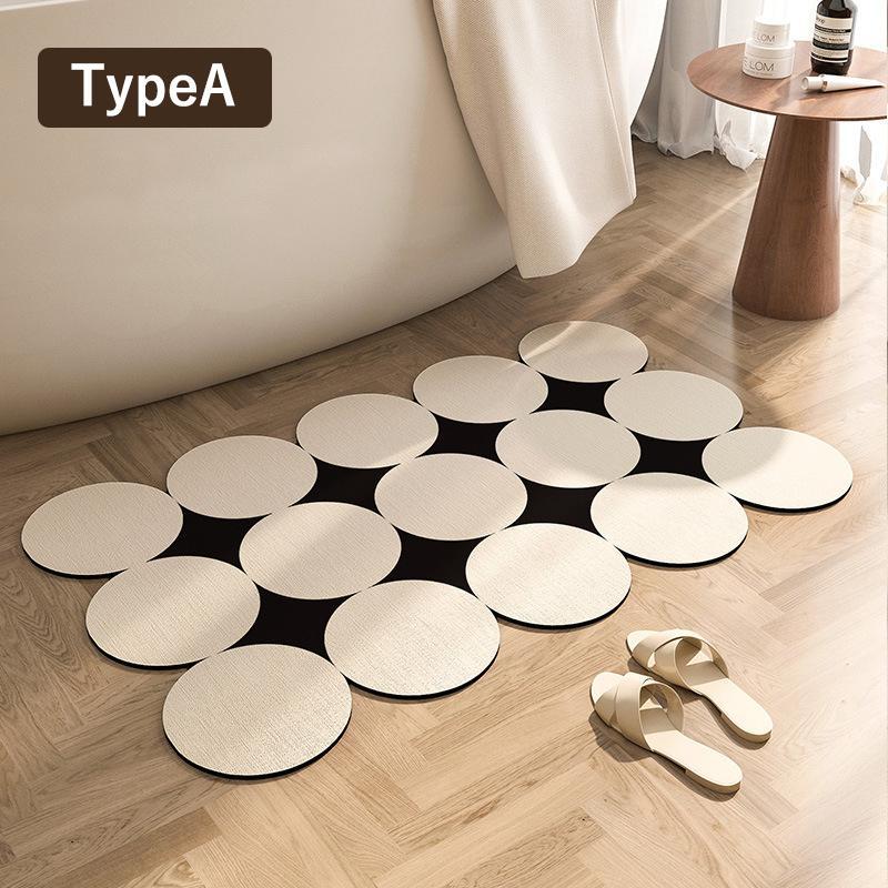 【30%値下げ】珪藻土バスマット ソフト 速乾 珪藻土マット 風呂 洗える 吸水 速乾 滑り止め かわいい ..