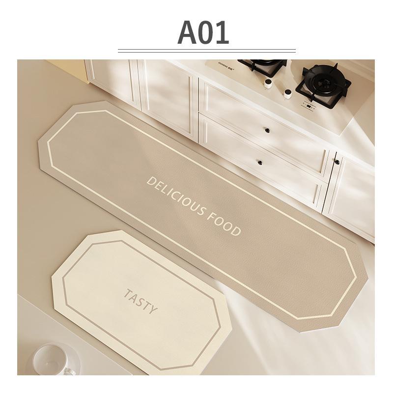 【30%値下げ】キッチンマット 拭ける 40x60+40x120 50x80+50x120 50x80+50x160 台所 クッションフロア ..