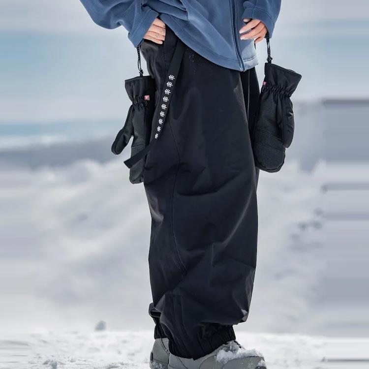 年新型スキーパンツ スノーボードウェア メンズ スノーパンツ 防水 防水 防風 ジョガーパンツ 着脱可能 レディース 裏起毛 冬 防寒 スノーパンツ 韓