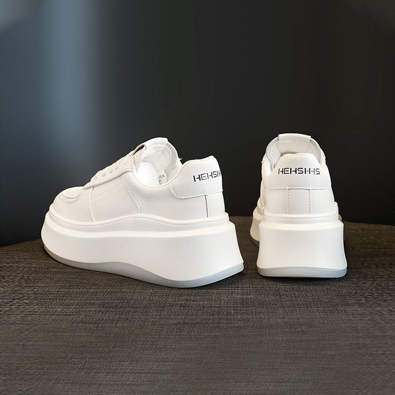 厚底 スニーカー レディース 疲れない ハイカット シューズ レースアップ 履きやすい 靴スポーツ おしゃれ 韓国風 プラット(3)