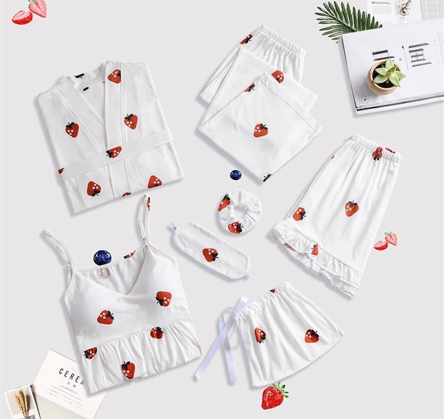 ％COTTON 点 点セット 年中着れる レディース パジャマ 柔らかい ルームウェア 可愛いプリンセス風 長袖 ショートパンツ 収納バッグ