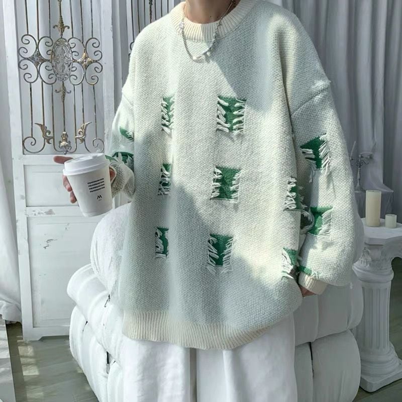 ニットウェア 秋冬に着たい ベーシックニット 韓国ファッション 丸ネック セーター メンズ ニットトップス 長袖 プルオーバー カジュアル インナー