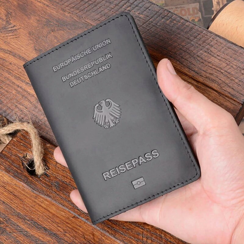 納期 日～パスポートカバー,クレジットカードホルダー,ユニセックス,旅行ウォレット,ドイツ製