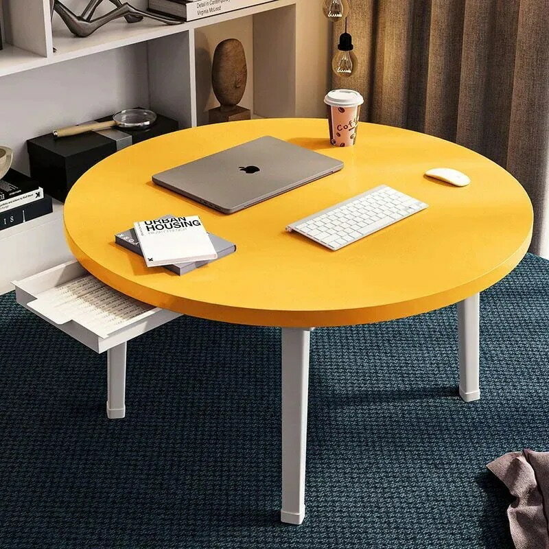 折りたたみテーブル ローテーブル ラウンド 折りたたみテーブル パソコンデスク サイドテーブル ミニテ..