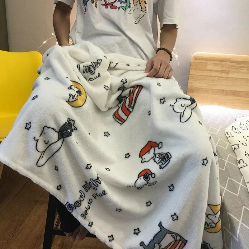 秋と冬の柄フランネル空調毛布シーツベビーカー毛布 * CM * CM ふわもこ ひざ掛け 掛け毛布 超柔 吸湿..