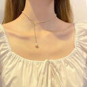美しい首元ネックレスパールネックレス やさしくやわらかい 洗練されたタッチ スターリングシルバーネックレス鎖骨の鎖ペンダント女達ミニマリスト 年新規 流行り エ...