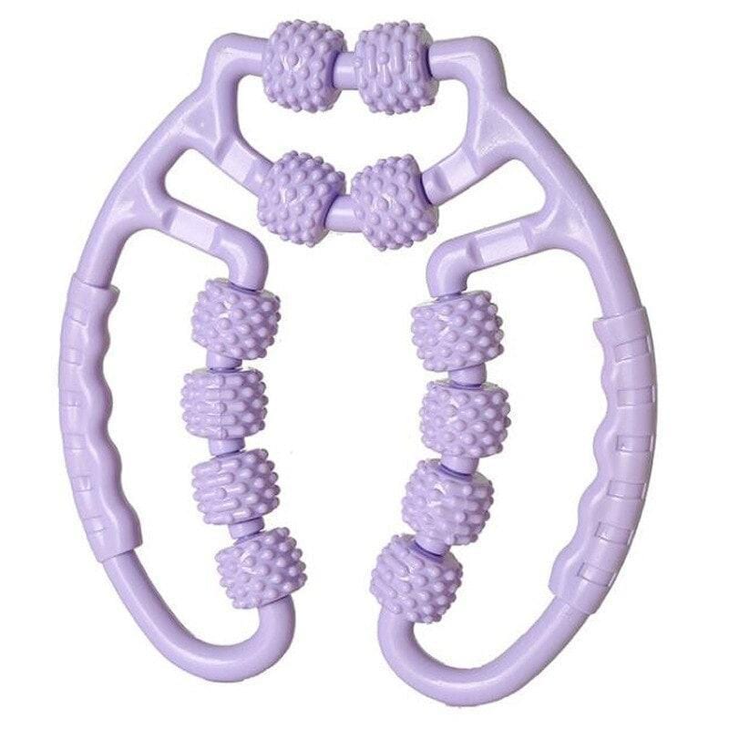 ！マッサージ器 マッサージローラー ローラー 筋膜ローラー 両手タイプ ダイエット マッサージ器具 ロ..