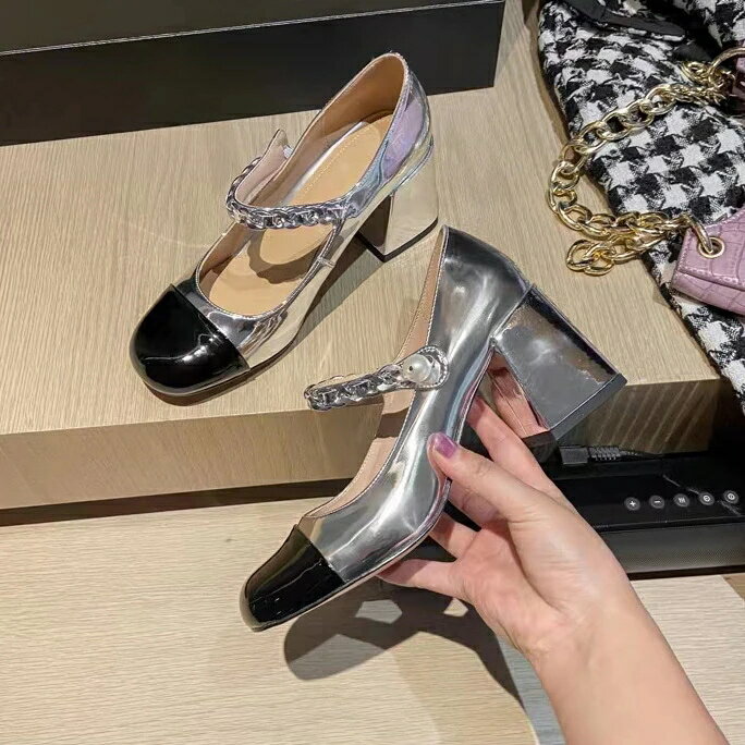 人气 新作走れるパンプス ローヒール シューズ 痛くない レディースヒール新しい真珠の単靴 靴レディースパンプス ローヒール