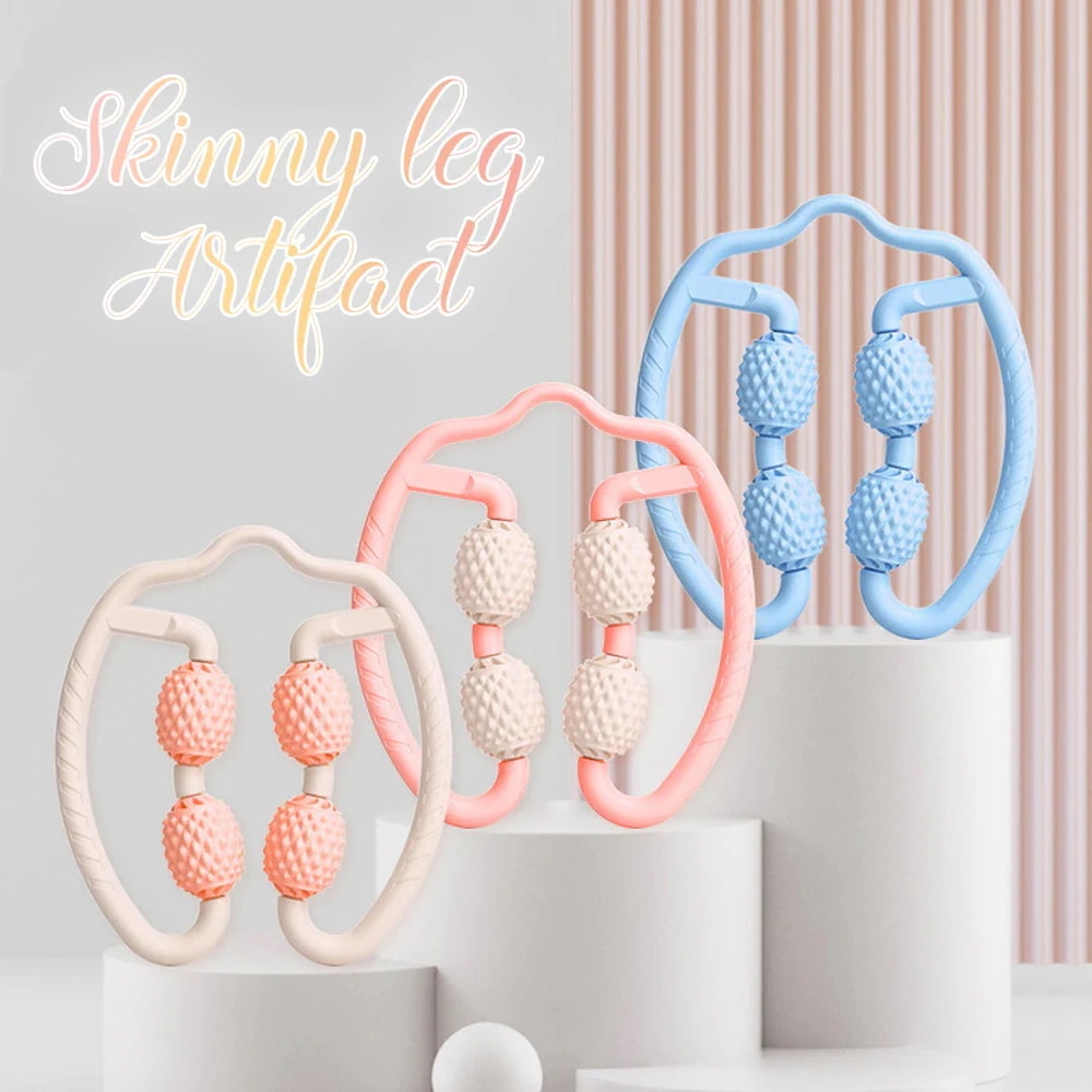 マッサージローラー 筋膜ローラー 美脚 手持ち 挟む マッサージ むくみ 解消 太もも 足 首 背中 腕 指 ..