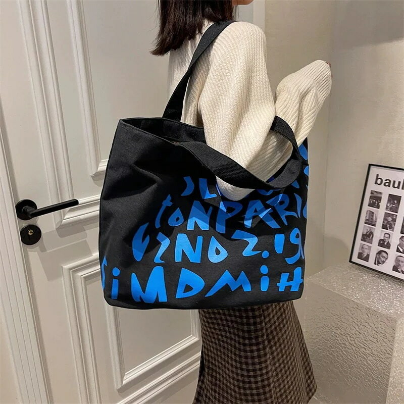 大容量 人気 おすすめ ショルダーバッグ エコバッグ マイエコバッグ探し 韓国 ズックバッグ シンプル ..