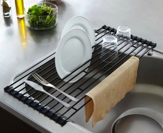 折り畳み水切りラック タワー L タワーシリーズ 水切り 折りたたみ ディッシュラック 水切りトレー 水..