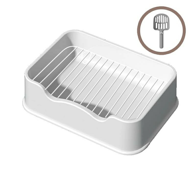 猫トイレ スコップ付き 大きめ ネコ 小型 大型 猫 におい対策大容量 シンプル 開放式 飛び散り防止 ネ..