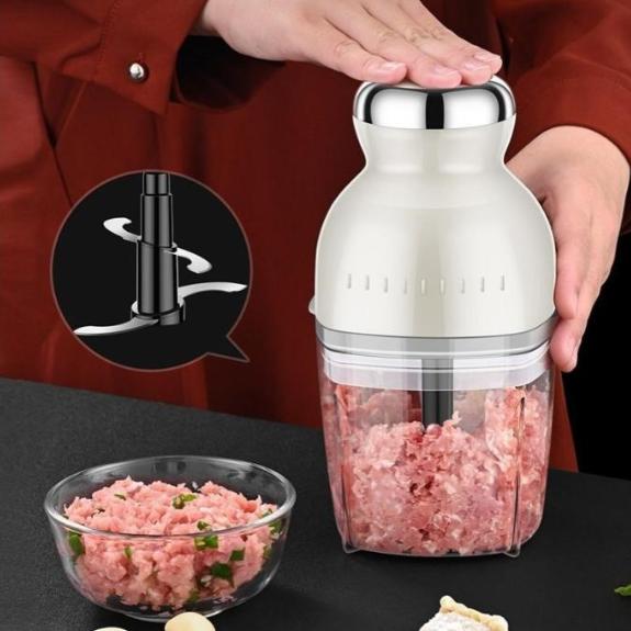 フードプロセッサー 電動 ミキサー 小型 粉末機 家庭用 ブレンダー 離乳食 大根おろし器 肉切り機 コン..