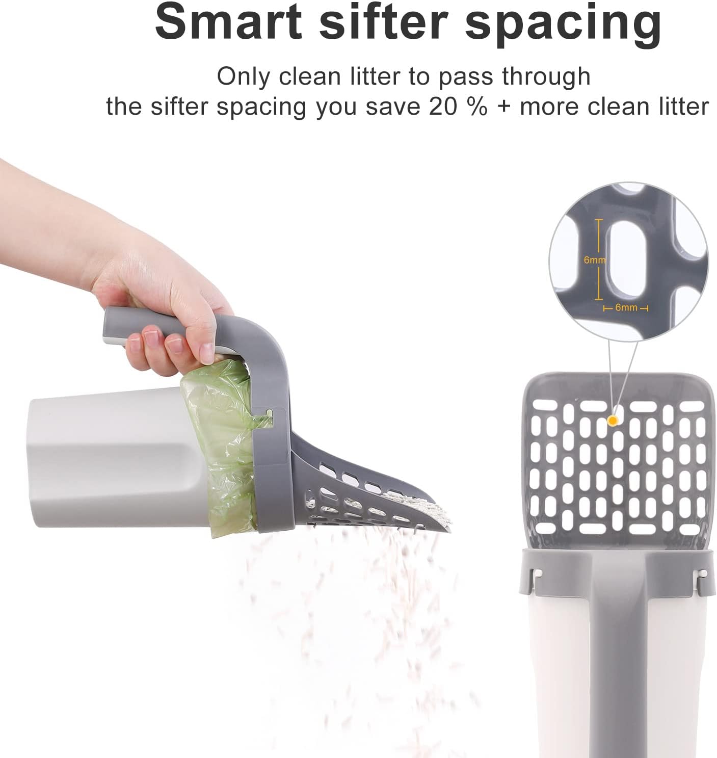 猫 スコップ 猫砂 トイレ ケース付き お手入れ 猫 トイレ用スコップ 砂取り用品 イン スコップ ゴミ箱..