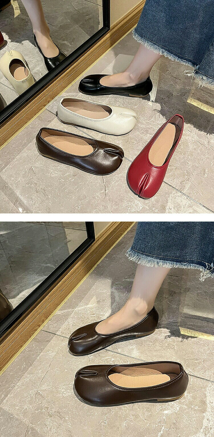 足袋パンプス タビパンプス 足袋 タビスリッポン ローファー パッタビ フラット パンプス レディース パンプス タビシューズ シンプル オシャレ 春夏 色展開...