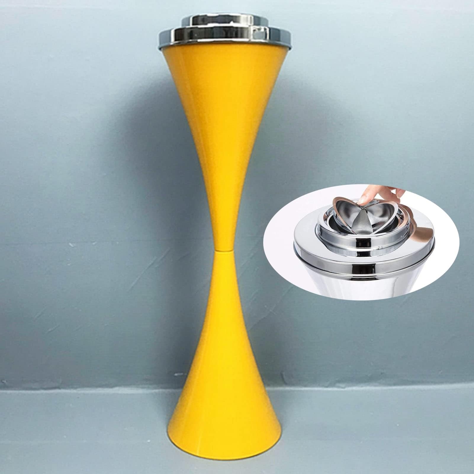 屋外灰皿床置き灰皿 - クラシックメタル灰皿、屋内スタンド灰皿、ヴィンテージ灰皿スタンド、ステンレ..