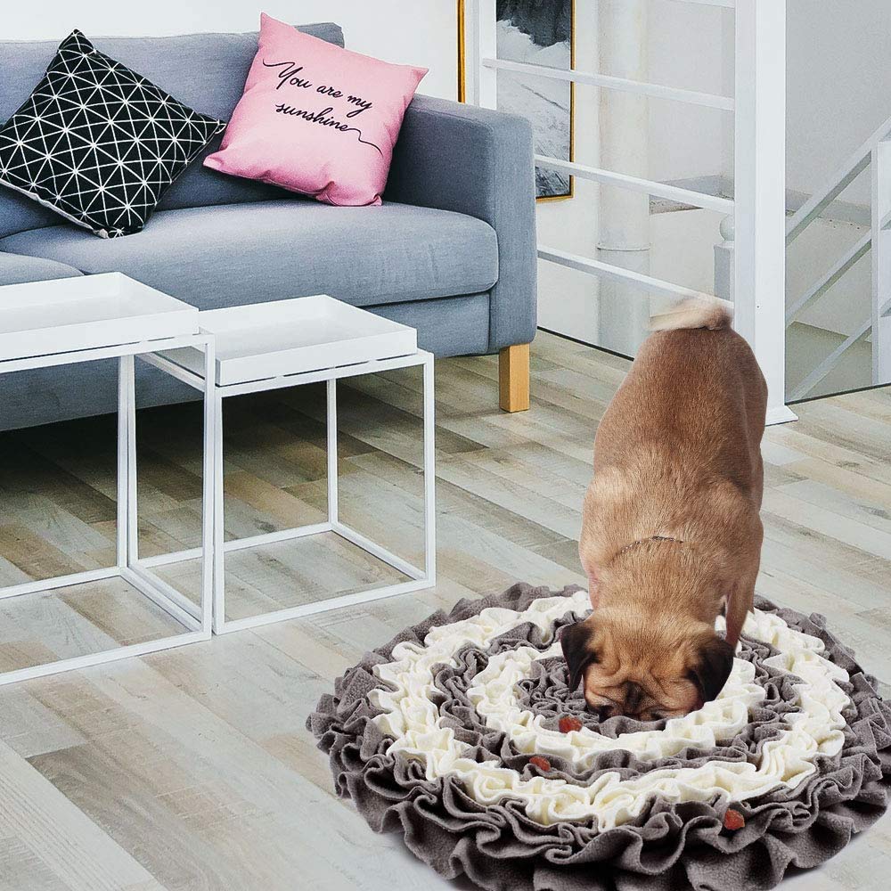犬ノーズワークマット ペットおもちゃ ペット嗅覚訓練マット ペット 犬猫用 訓練毛布 餌マット 餌隠し..