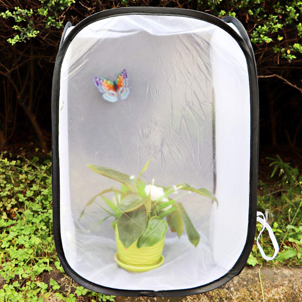 HKUN 昆虫ケージ 昆虫飼育箱 昆虫ケース メッシュ 昆虫 かご 飼育ケース 折りたたみ式 蝶 爬虫類 ハチ..