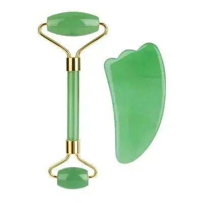 【メガ割】美顔ローラー 天然石 顔を持ち上げて目の腫れを減らす美容ローラー マッサージ 持ち運びが容..