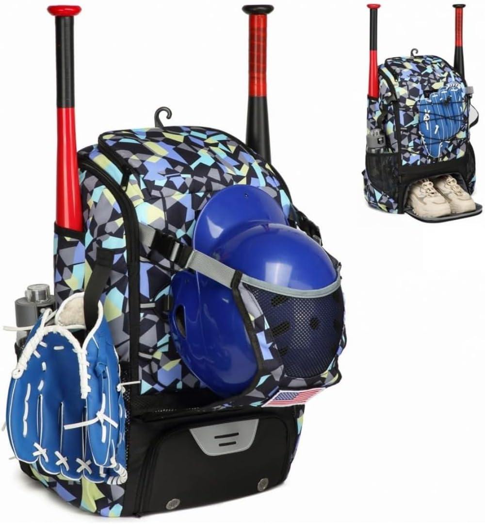 [] 棒球用背包 棒球棒包 鞋 青年 大容量 成人 运动 俱乐部活动 学校 远足 旅行 野餐