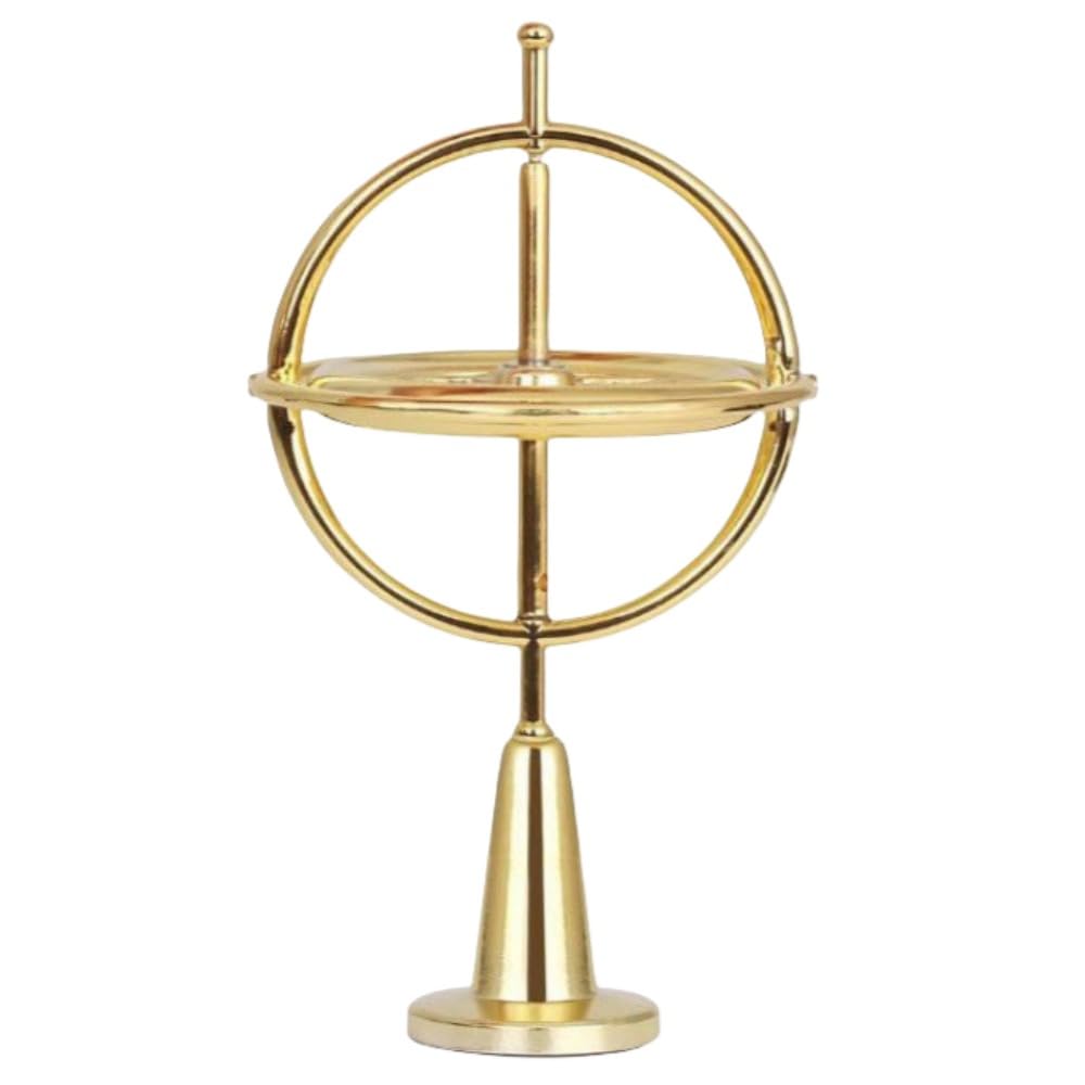 金属機械ジャイロスコープ物理学教授小道具説明ジャイロスコープジャイロおもちゃ金属機械ジャイロスコ..