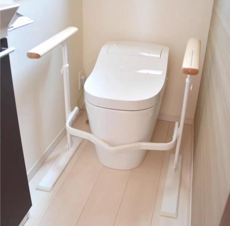 の手す トイレ手すり 3段階調節 置くだけ 手すり トイレ用 工事不要 用 サポート の高齢者に安全なグラ..