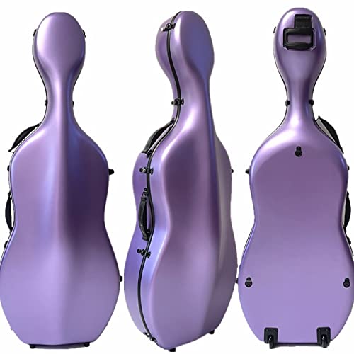 カーボンファイバーセロケース、4/4防水耐圧軽量セロケースホイール付き (Q)