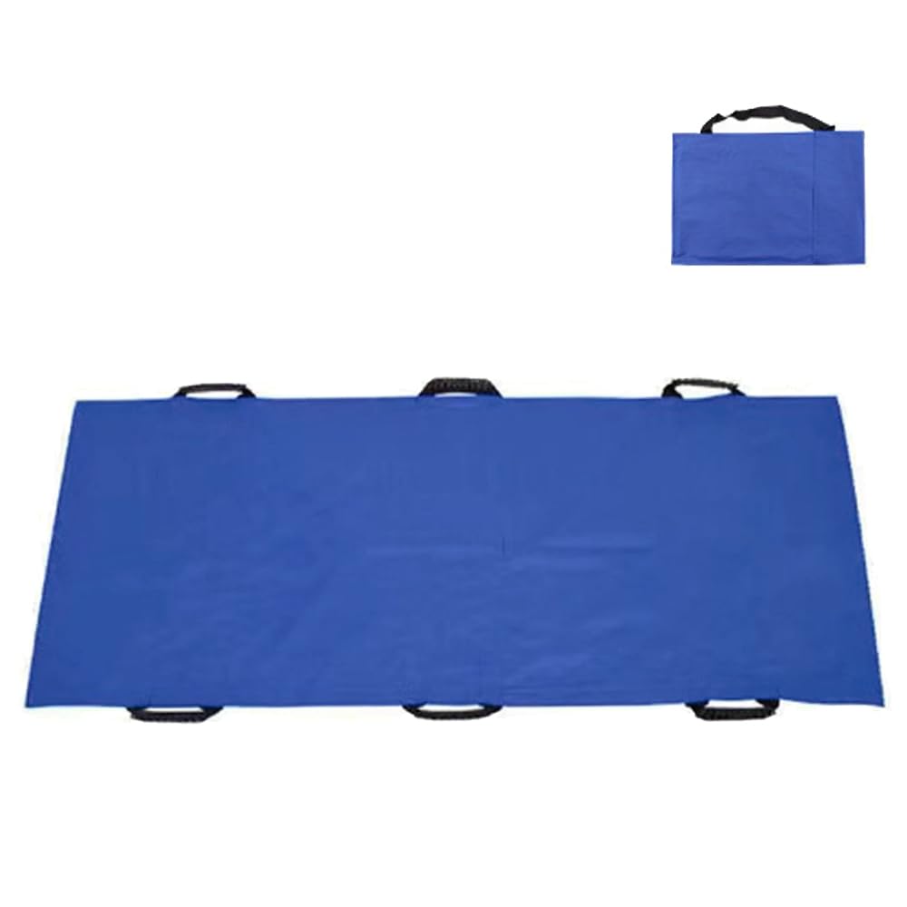 介助 移乗 寝返り サポート シート 6 ハンドル 簡易 担架 160×70cm 持ち手 布製 折り畳み 移動 搬送 運..