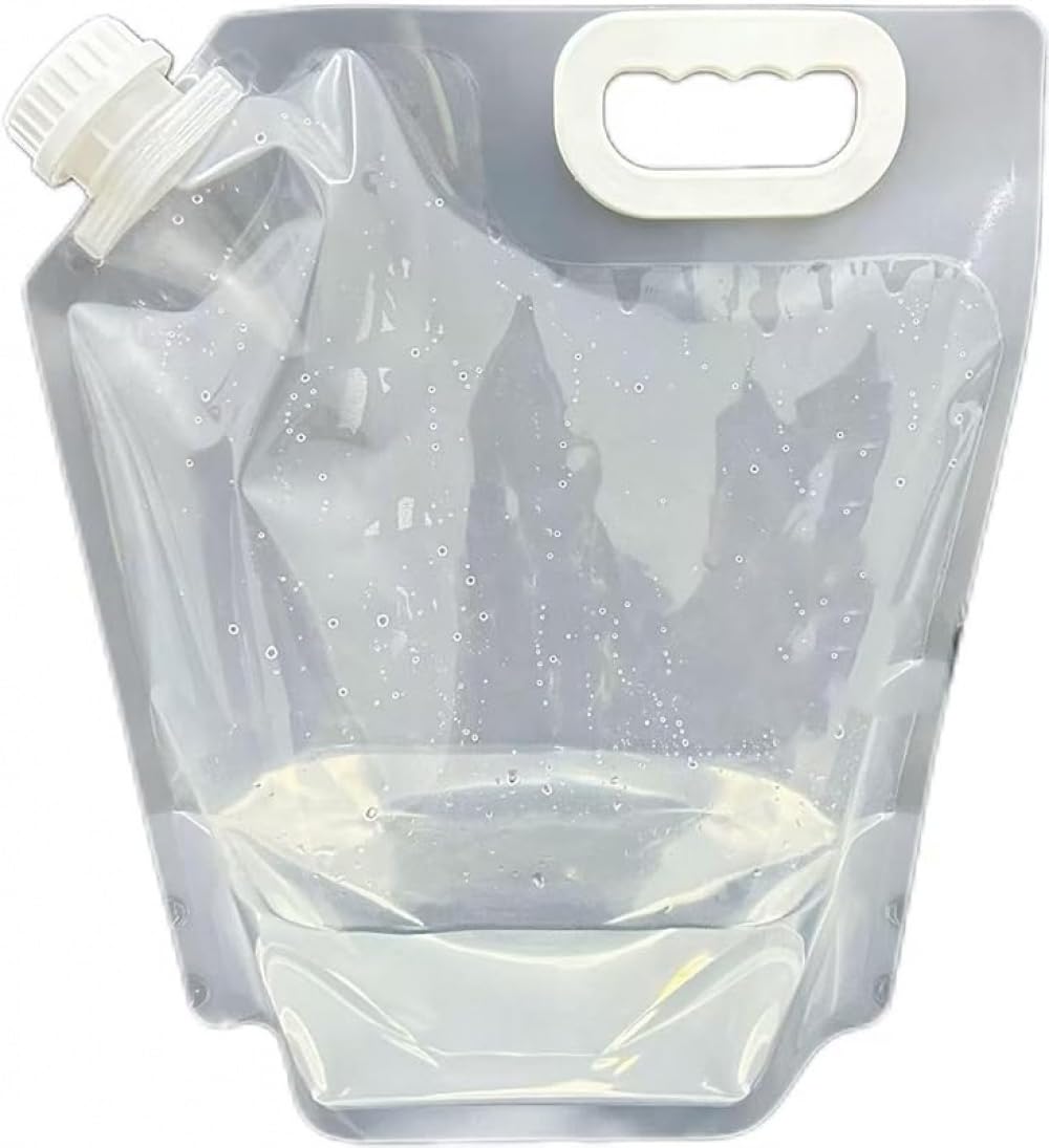 非常用給水袋、ウォーターバッグ、アウトドアキャンプ携帯用折りたたみ給水袋、車用水入れ、非常用折り..