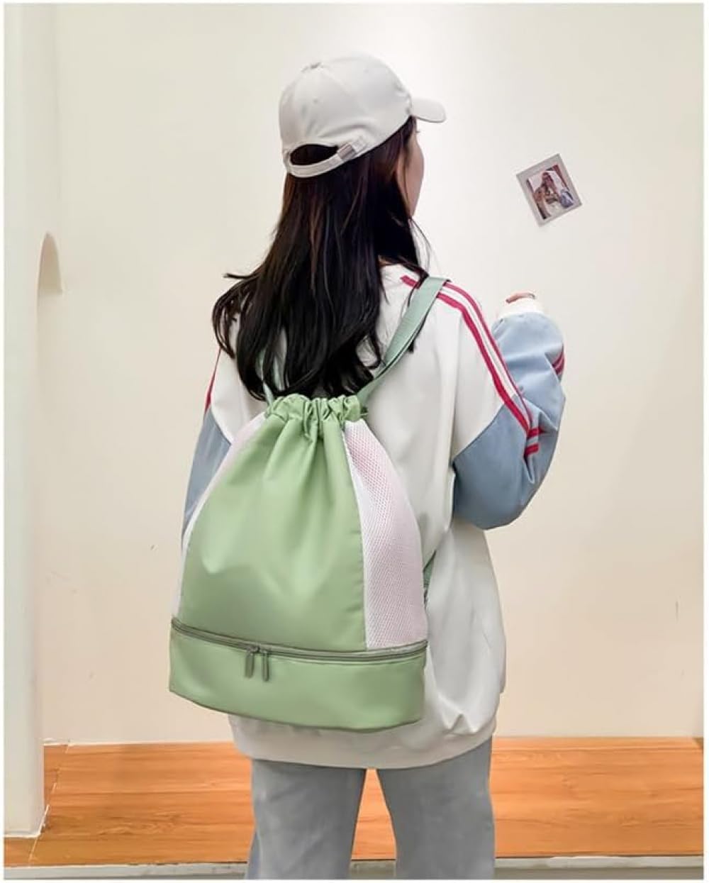 [ ] 男女兼用プールバッグ 乾湿分離・大容量 防水・通気性 水泳・登山・ジム・通学対応 シューズ収納可..