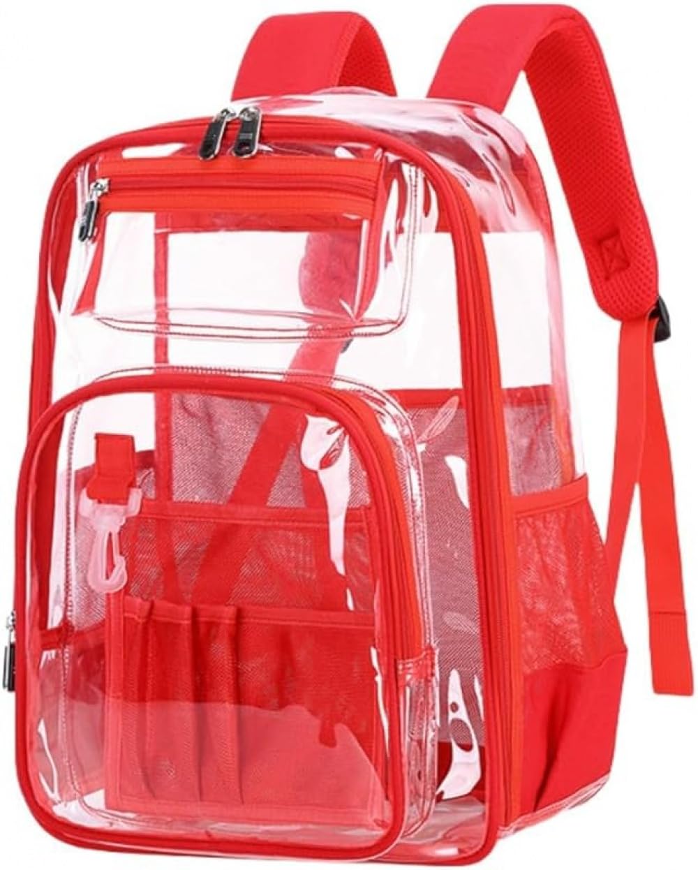 楽天さかもとストア[ ] シースルーバックパック透明大容量デイパックリュックサック防水 PVC 軽量プラスチック多機能女性用プールビーチ旅行アウトドア学校仕事