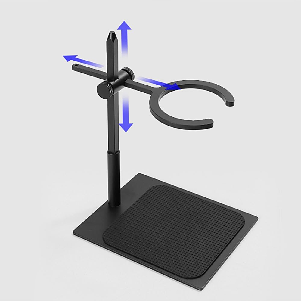 SIzlahoハンドドリップコーヒースタンド、アルミ合金製コーヒーフィルターホルダー、調節可能なドリッ..