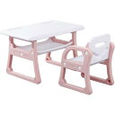 SIzlahoキッズテーブルセット 子供用テーブル 椅子 ローテーブル 学習机 机椅子セット キッズチェア ローチェア 収納ケース 勉強 子供用デスク 子供机 多機能 点セット 歳頃から 歳 キッズデスク チェアセット ペン立て (ピンク)