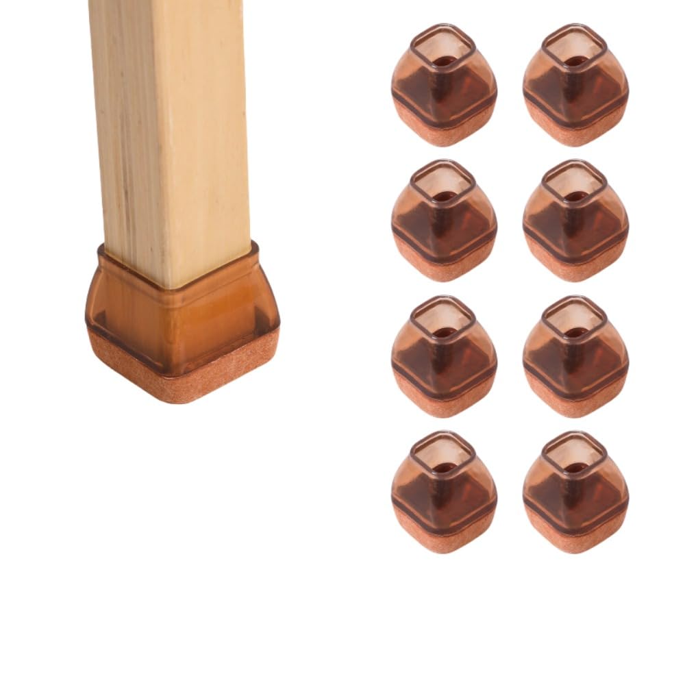 椅子足カバー 長方形 個入り キズ防止 騒音防止 滑り止め 椅子足キャップ フェルトボトム 椅子脚カバー..