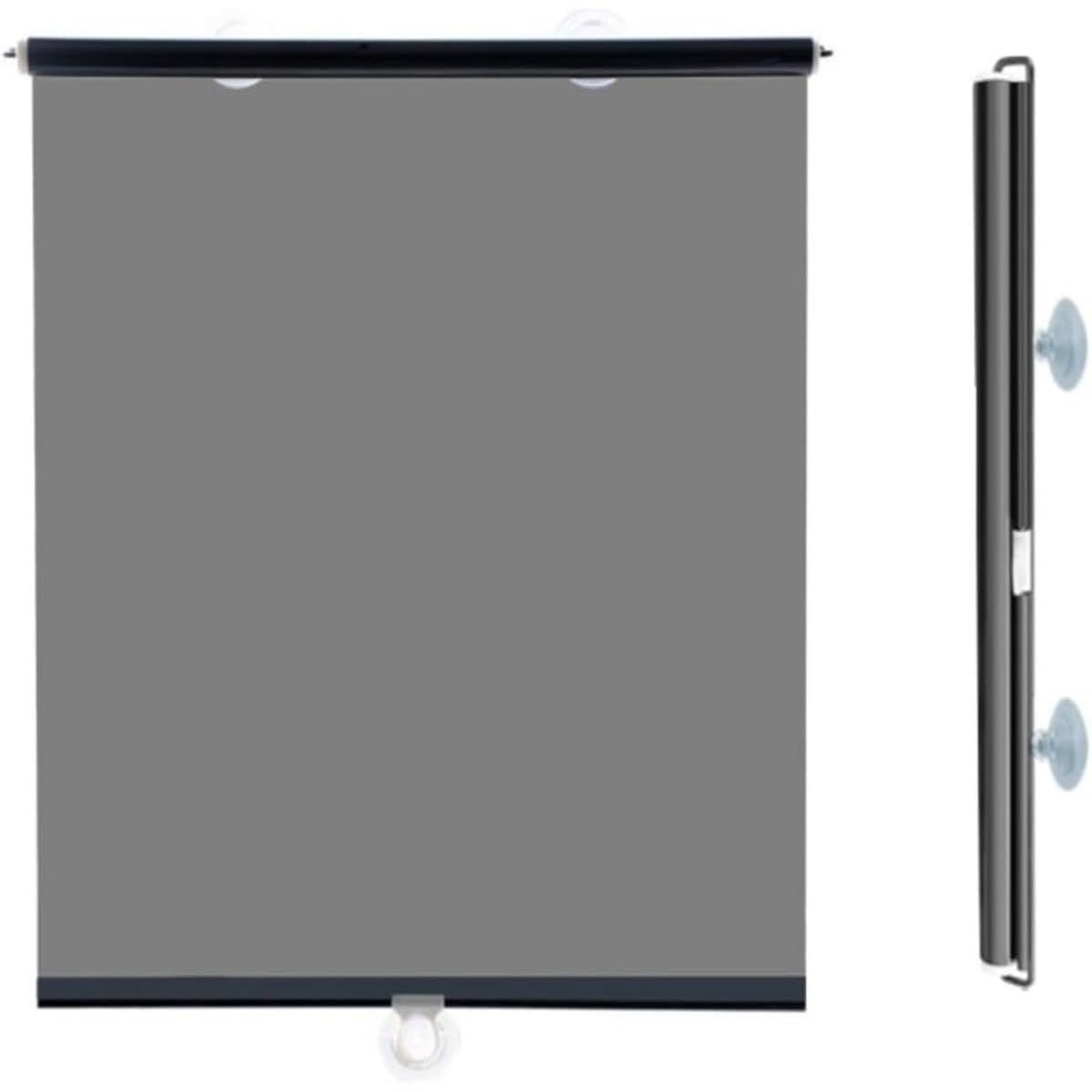 間仕切り ロールスクリーン、吸盤サンシェード 、格納式吸盤ローラーブラインド、遮光日焼け止めカーテ..