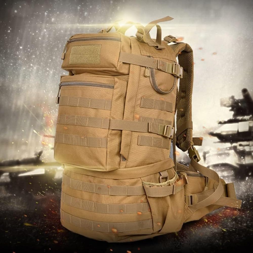 楽天さかもとストア[ ] 軍事戦術バックパック、大型軍事バッグ、陸軍突撃バッグ、バッグラックバッグ、アウトドア旅行、サイクリング、キャンプ [並行輸入品]